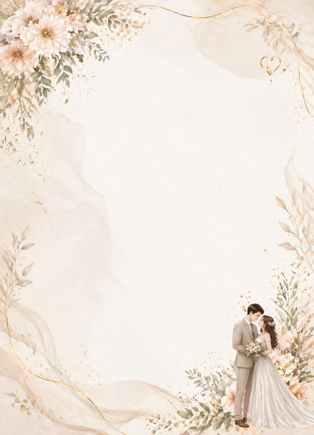 Elegant card background in golden tones