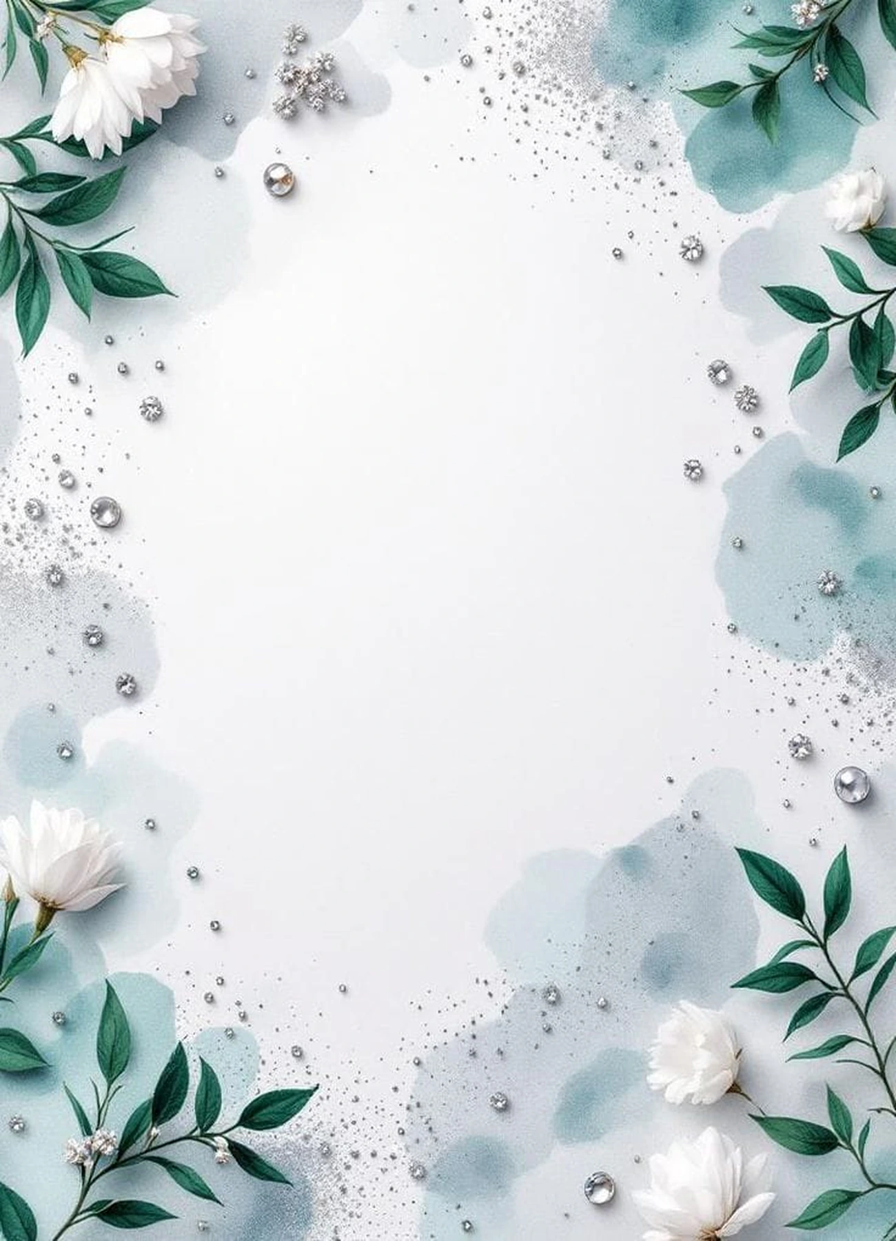 Card background in emerald tones
